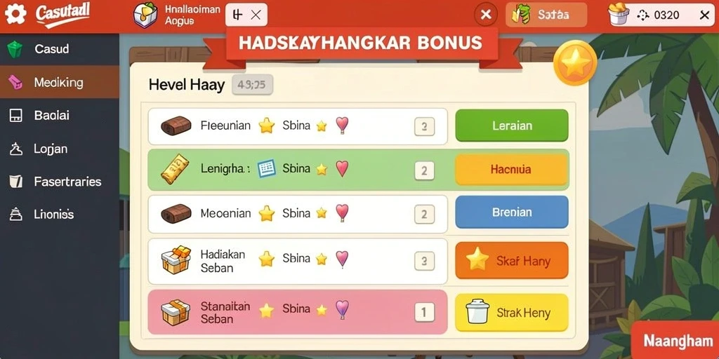 Berbagai pilihan permainan tersedia untuk semua selera.