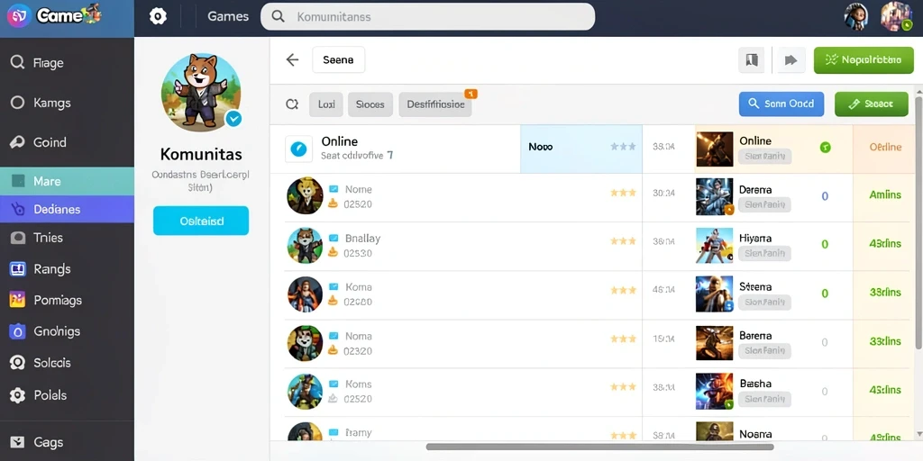 Mode permainan online yang interaktif dan kompetitif.