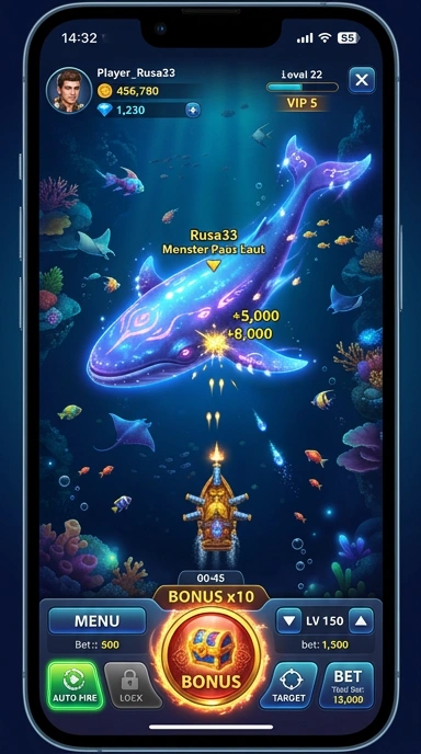 rusa33 — layar beranda